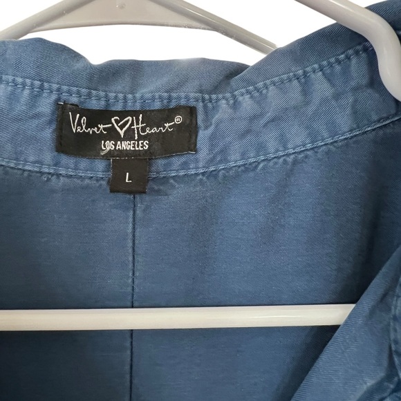 Velvet Heart Blue Chambray Shirt - Picture 2 of 5